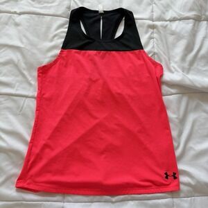 Under Armour Womens Tank Top Pink Activewear Running Gym Outdoor Hiking
